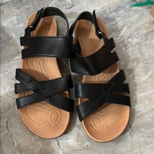 Black Strappy Sandals